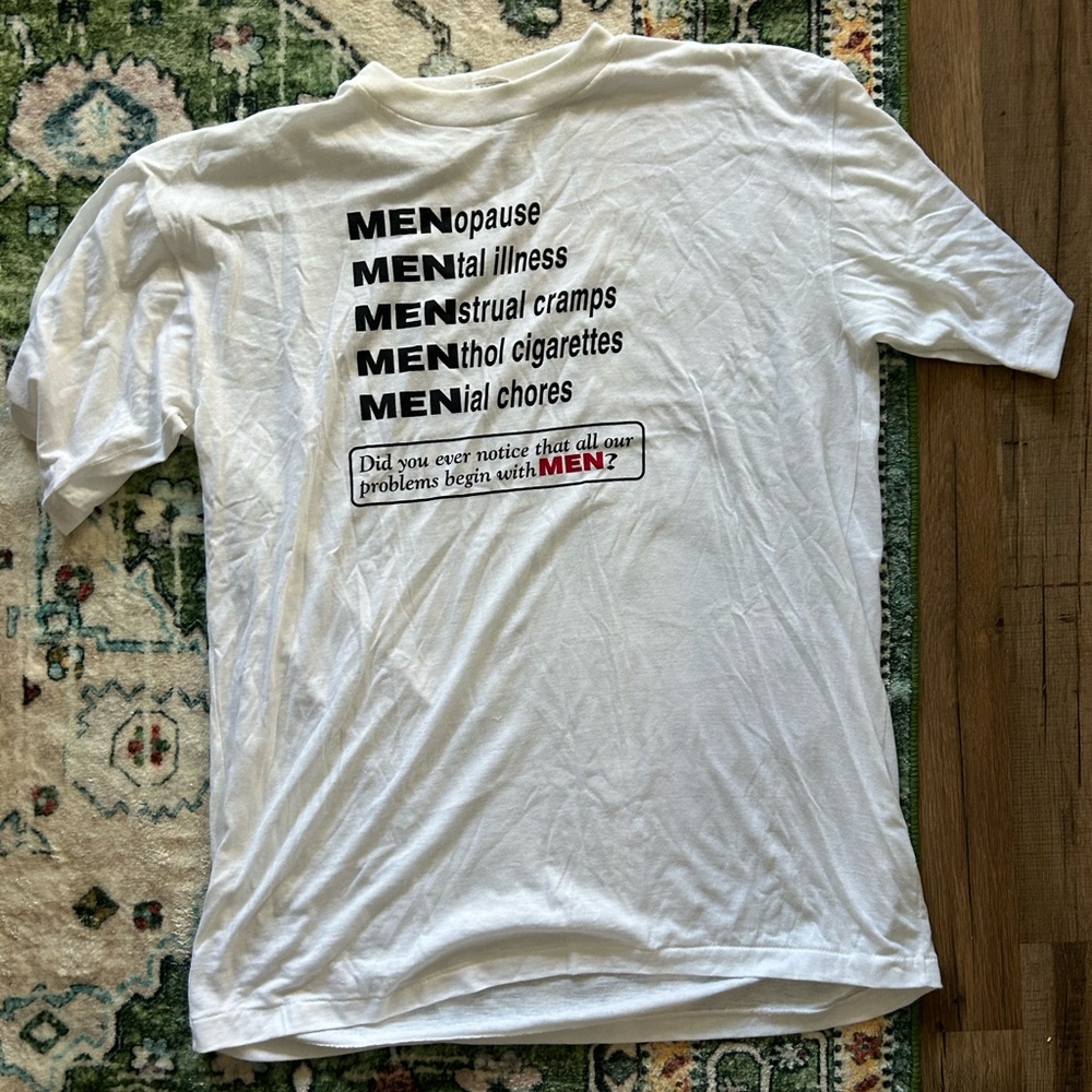 Vintage Deadstock Slogan T Shirt